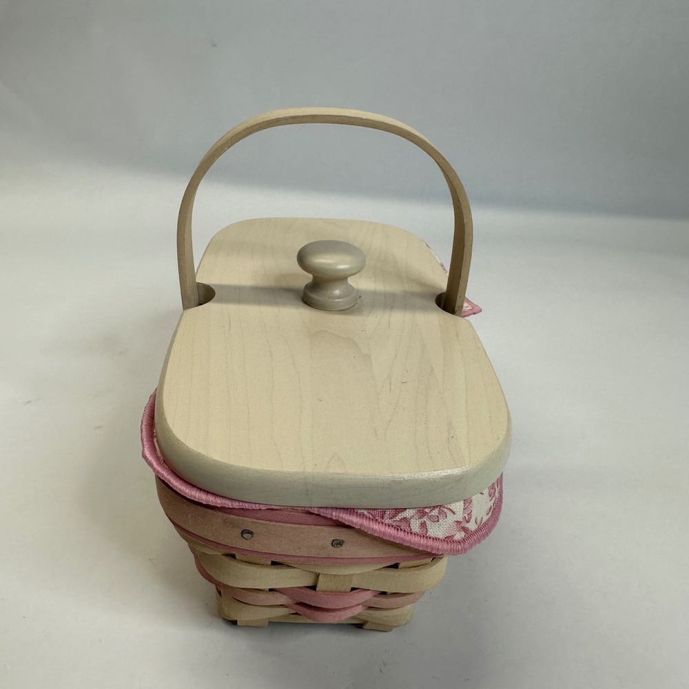 Longaberger 2000 Horizon of Hope Basket Wood Lid Liner Protector American Cancer - Picture 4 of 11